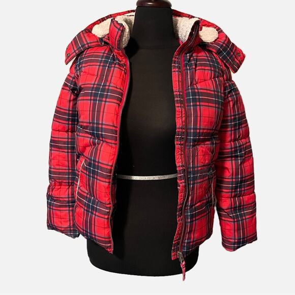 Mini Boden plaid winter jacket - Picture 1 of 9